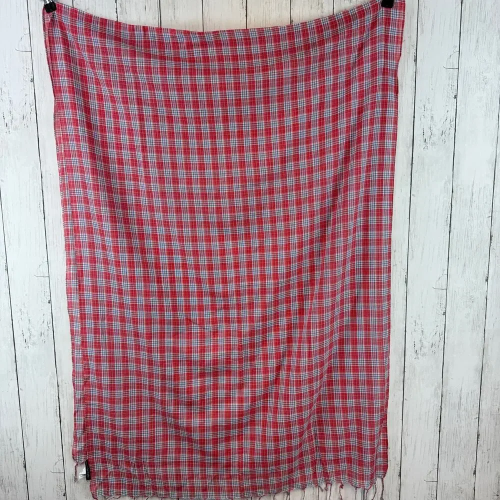 2- NWT Y2K American Eagle Red/Black/White Rectangle & Square Scarf One Size - Picture 7 of 13
